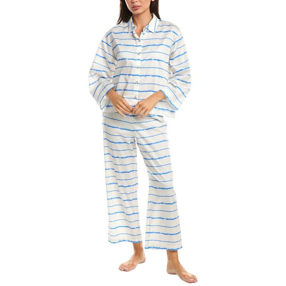 Natori Womens 2Pc Pajama Pant Set, White